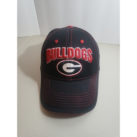 fan favorite Other - Georgia Bulldogs Fan Favorite Black Baseball Cap Red Spellout NCAA Football Hat